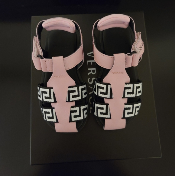 Versace Toddler Greca Sandals Size 24 (7 us) - Picture 2 of 7
